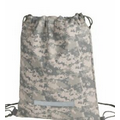 Digital Camo Drawstring Backpack